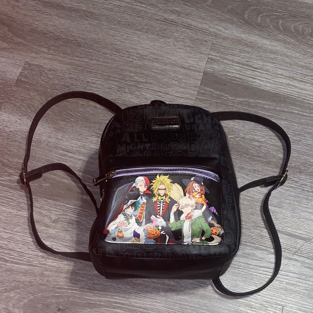 Bioworld My Hero Academia Black Anime Backpack